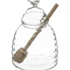 5five Glasburk för förvaring av honung, stor köksbehållare + specialsked - höjd 14 cm, SECRET de GOURMET
