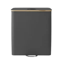 Flaskbehållare 140L - Återvinningskärl med lock och innerpåse - För kök