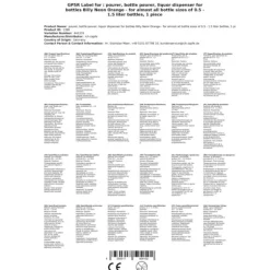 Flaskhällare Billy Neon orange, för nästan alla flaskstorlekar från 0,5 - 1,5 liters flaskor, 1 st.