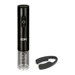 Flasköppnare - EDM - Elektrisk Öppnare - Svart - Ø4,5x25,2cm - 1 styck