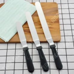 Fällbar spatula - TD® - Set om 3 - Rostfritt stål - Tårtdekoration - Diska i diskmaskinvänlig