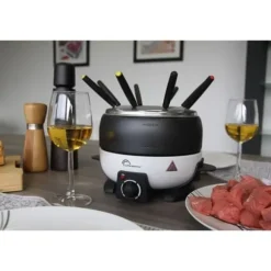 Fondue LITEN BALANS - Lycklig Fondue - Kapacitet 2L - Upp till 8 personer - Justerbar termostat - 800 W