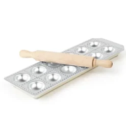 Form med kavel för att göra runda Ravioli dumplings, 12 st - Hendi 975541