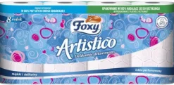 Foxy Artistico toalettpapper 8 rullar rosa