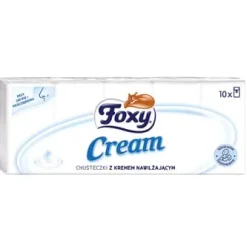 Foxy Cream-näsdukar 10 st. à 10
