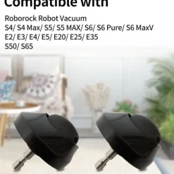 Framhjul Kompatibelt med Roborock S6/S5 Max/E4-serien Dammsugare, Förbättrad Navigering