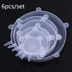 färg 1 set vita silikonstretchlock, 6 förpackningar, återanvändbara, slitstarka och stretchiga, po