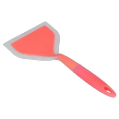 Friteringsspatel med bred mun i silikon för hemmakök (orange)