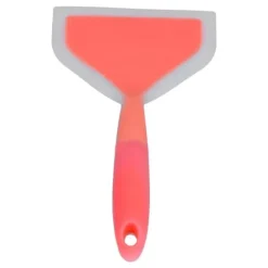Friteringsspatel med bred mun i silikon för hemmakök (orange)