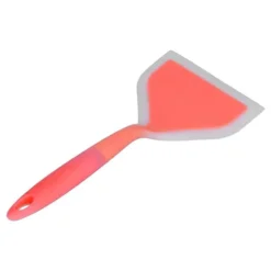 Friteringsspatel med bred mun i silikon för hemmakök (orange)