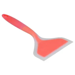 Friteringsspatel med bred mun i silikon för hemmakök (orange)