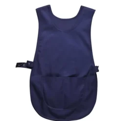 Förkläde med ficka - Marinblå XXL