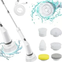 Förlängningsbar Elektrisk Rengöringsborste 6-i-1