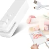 Förslutningsmaskin, bärbar mini-matpåseförslutare, 2-i-1 värmeförseglingsskärare, med USB-laddning, skyddar mat