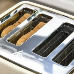 Frukostset, vattenkokare och brödrost, 24.2x19.5x23.4 cm, beige, plast