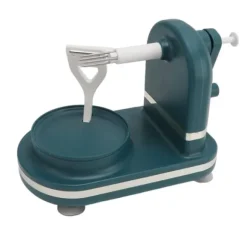 Fruktskalare och skärkombination - Handvev äppelskalare i rostfritt stål för kök - Mörkgrön