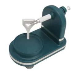 Fruktskalare och skärkombination - Handvev äppelskalare i rostfritt stål för kök - Mörkgrön