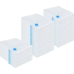 Förvaringspåsar 50 pcs Transparent och Blå 130 x 100 cm