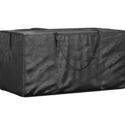 Förvaringsväska för julgran svart 150x75x75 cm polyeten