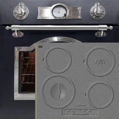 Fyra elektriska inbyggnadsugnar - Kaiser - Empire EH 6355 Em Sil - 67 L - 8 tillagningslägen - Induktion 60 cm