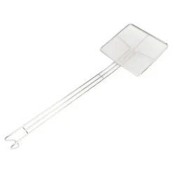 Fyrkantig skumslev i rostfritt stål för matlagning och stekning - finmaskig pastasilsked