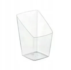 Fyrkantiga behållare för desserter 50 ml plast 24 stycken