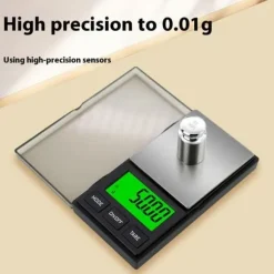 500g / 0.01g 5 enheter Bärbar smyckesvåg Liten Våg digital fickvåg