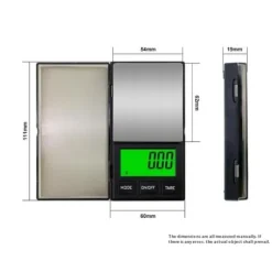 500g / 0.01g 5 enheter Bärbar smyckesvåg Liten Våg digital fickvåg