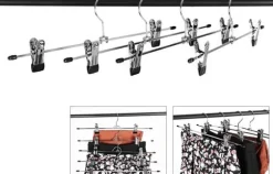 Galgar med klämmor 20-pack Kjolhängare halkfria