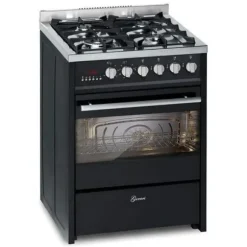 Gaskök - GURARI - GCH E 610 BL - Elektrisk ugn 60 L - Kolfilterfläkt 1000m³/h - Svart