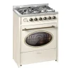 Gasspis retro gas el 60 cm naturgas Fl.Gas 4 Kw WOK, 8 funktioner E 614 Cr r