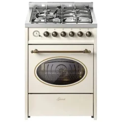 Gasspis retro gas el 60 cm naturgas Fl.Gas 4 Kw WOK, 8 funktioner E 614 Cr r