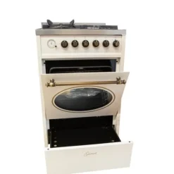 Gasspis retro gas el 60 cm naturgas Fl.Gas 4 Kw WOK, 8 funktioner E 614 Cr r