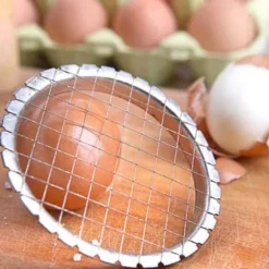 Ägghackare: Skivningsverktyg i rostfritt stål för hårdkokta ägg, frukt, ost, morötter och potatis