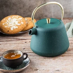 Gjutjärnstekanna, kaffebryggare, 1,0L, KINGHOFF KH-1933