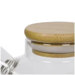 Glas- och bambuteekanna - 1 L