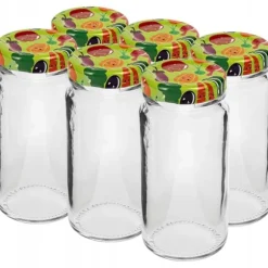 Glasburk med lock TO fi43 90ml - 6 st