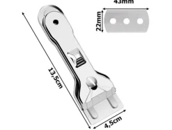 Glashällsskrapa / Glasskrapa - Med 6 utbytbara blad