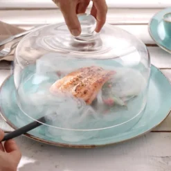 Glaskupol för att röka mat på tallrik - HENDI 199978