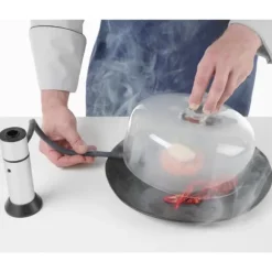 Glaskupol för att röka mat på tallrik - HENDI 199978