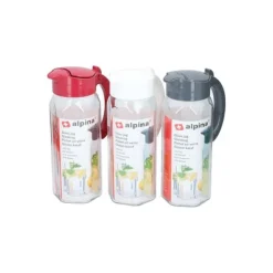 Glasok med lock, assorterade färger, 1,5l. Alpine