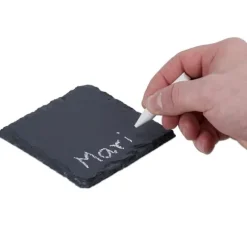 Glasunderlägg set, 10x10x1 cm, Antracit