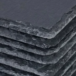 Glasunderlägg set, 10x10x1 cm, Antracit