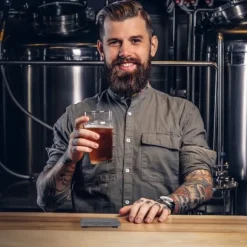 Glasunderlägg set, 0,2x10x10 cm, Grå