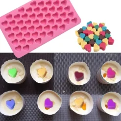 Godisformar - 5 delar gör-det-själv-formar med 2 pipetter - Silikonform för godis, gelé, choklad
