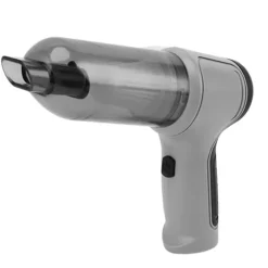 Grå sladdlös bildammsugare Handhållen Kraftfull hemdammsugare för dubbla ändamål Sladdlös handdammsugare