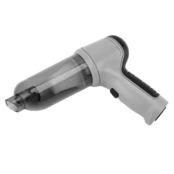 Grå sladdlös bildammsugare Handhållen Kraftfull hemdammsugare för dubbla ändamål Sladdlös handdammsugare