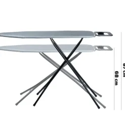 Grå strykbräda 130x34x87,5 cm