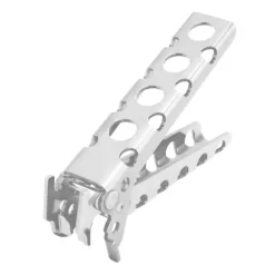 greppklämmor för varm gryta/skål/aluminiumlegering, skållningsskyddande tång, bärbar kokkärlshållare, camping, silver