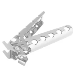 greppklämmor för varm gryta/skål/aluminiumlegering, skållningsskyddande tång, bärbar kokkärlshållare, camping, silver